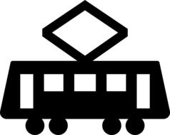 tram icon drawing