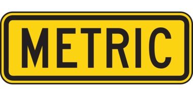 metric sign drawing