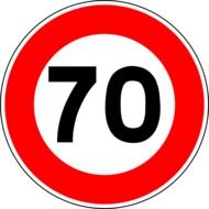 speed limit not higher than seventy