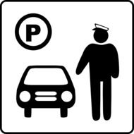 sign parking lot