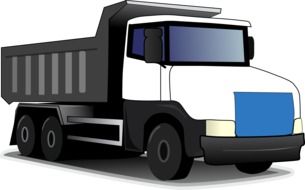 Huge white truck