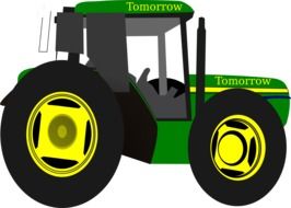 green tomorrow tractor drawing