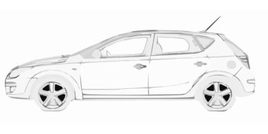 drawing of Ford Focus