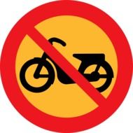 no motorbike sign drawing