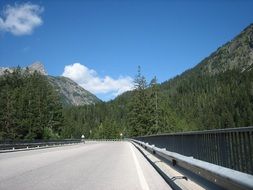 road on a bridge