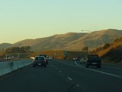 traffic on california roads