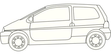 travels car drawing