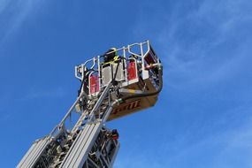 ladder on fire truck