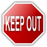 sign keep out