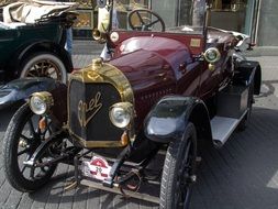 old retro car on the street