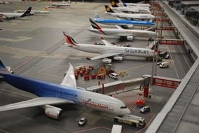 panorama aircraft at the airport