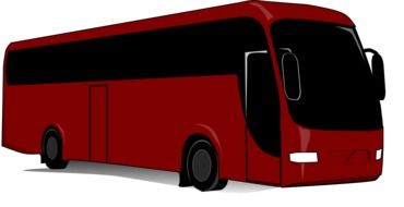 red bus drawing