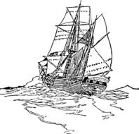 maritime sailing drawing