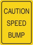 clipart of the Caution speed bump roadsign