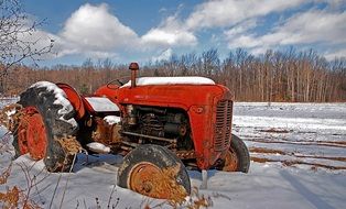 vintage agriculture tractor