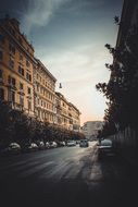 landscape of street machinery and buildings