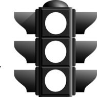 black traffic light drawing