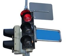 red signal of traffic light