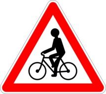 road signs Bicycle path