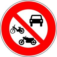 vehicle prohibition sign