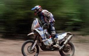 motion biker on motocross