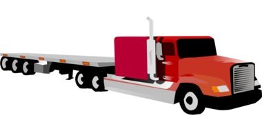 multi-axle truck as a graphic image