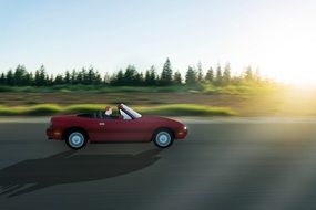 Driving auto on a road