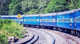 blue train in India