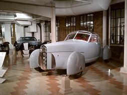 classic car in the car showroom