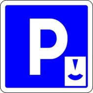 Parking place sign clipart