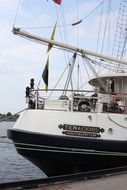 old yacht near the shore