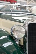 headlight of retro car