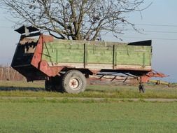 trailers on a field