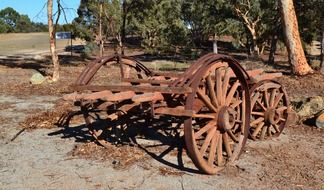 old wagon junk