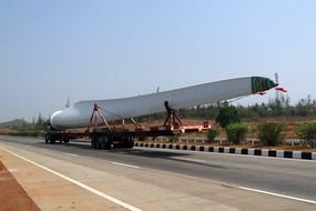 long car on the road