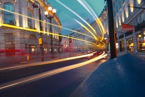 night traffic on Regent Street