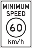 speed caution sign