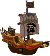 Pirate ship clipart