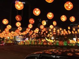 street lights at the festival