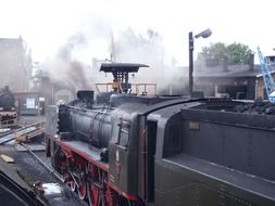 steam over locomotive