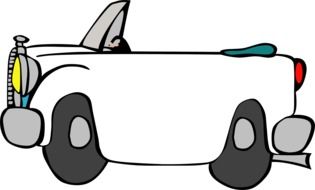 drawing of a cabriolet
