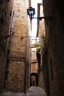 Old street in Volterra, Italy