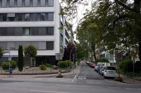 cars parked on street, germany, frankfurt