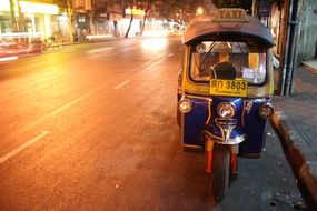 toktok taxi on a road