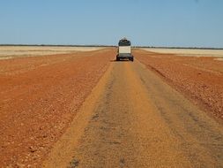 driving red desert
