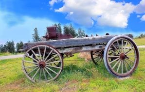 weathered wheel wagon