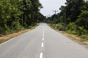 Asphalt highway road