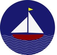 boat with sailing flag on the water