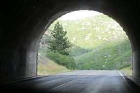 tunnel on the highway