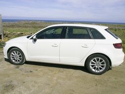 white car audi